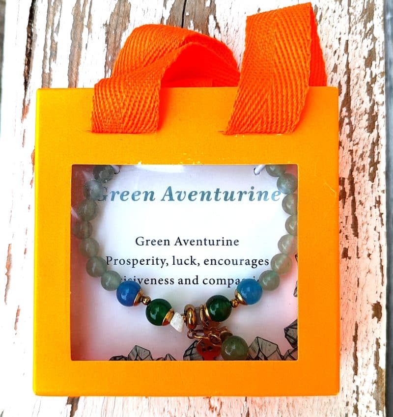 pulsera aventurina verde