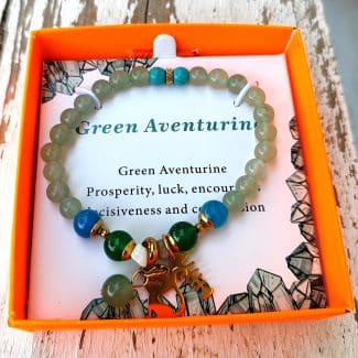 pulsera aventurina verde