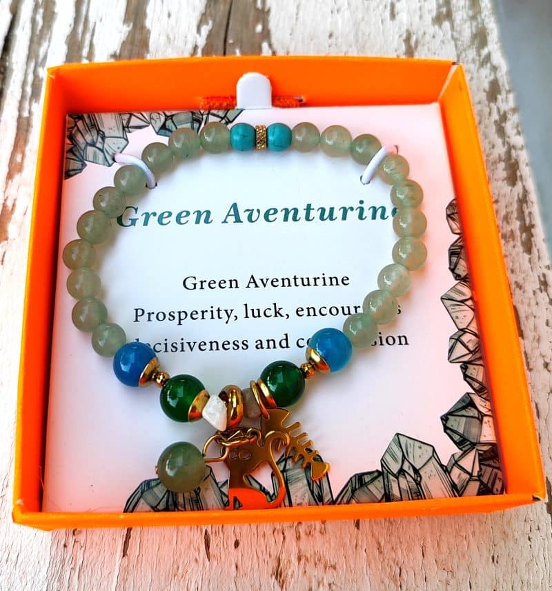 pulsera aventurina verde