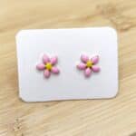 Pendientes Flores rosas