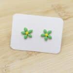 Pendientes Flores verdes