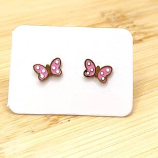 Pendientes Mariposas rosas