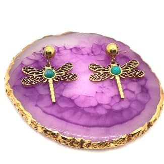 Pendientes Libelula (Turquesa)