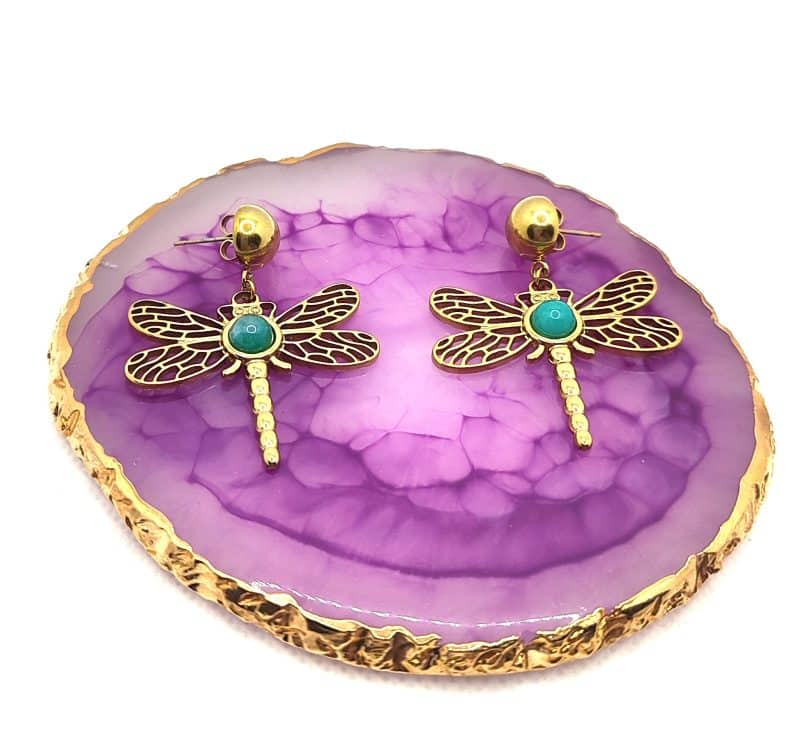 Pendientes Libelula (Turquesa)