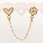 Pendiente Springlove Blanco Dorado