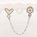 Pendiente Springlove Blanco Plateado