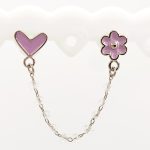 Pendiente Springlove Lila Plateado